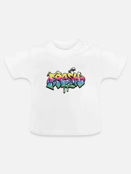Fresh - Baby Bio-T-Shirt mit Rundhals - Weiß