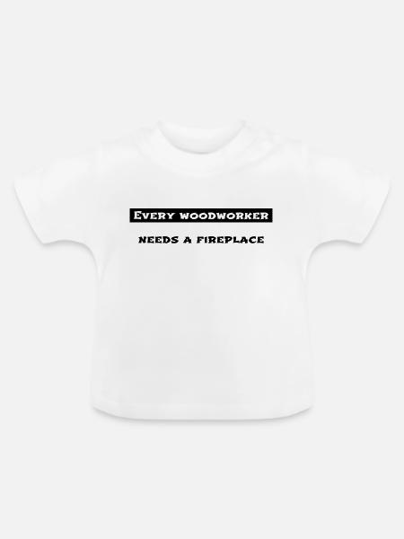 birthday present carpenter plumber - Baby Bio-T-Shirt mit Rundhals - Weiß