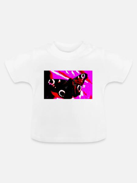 Butterfly - Baby Bio-T-Shirt mit Rundhals - Weiß