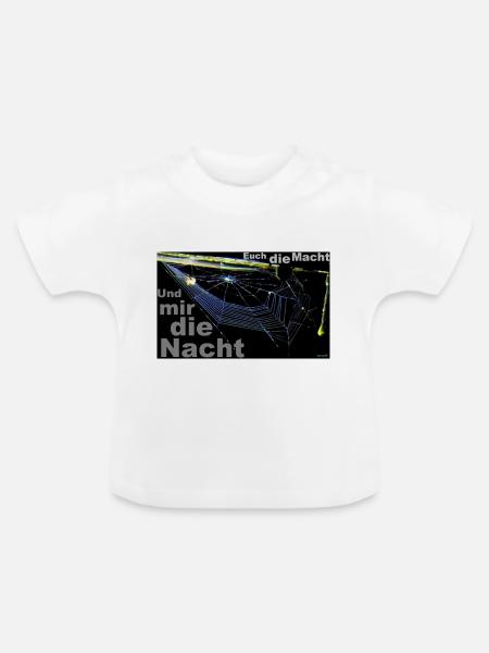 Zoffart DIE NACHT - Baby Bio-T-Shirt mit Rundhals - Weiß
