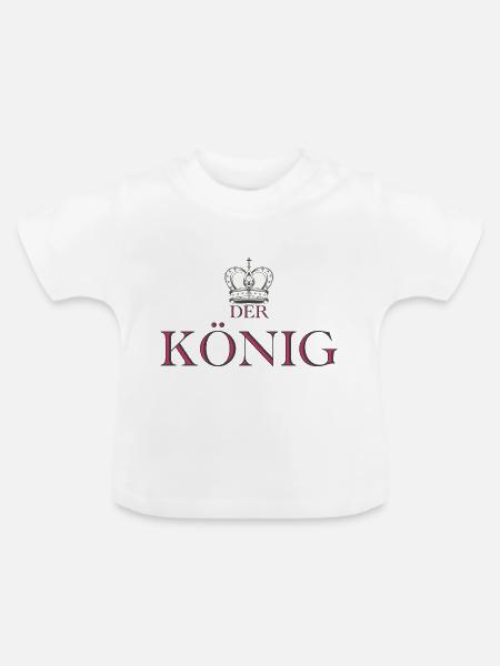 Der König - Baby Bio-T-Shirt mit Rundhals - Weiß