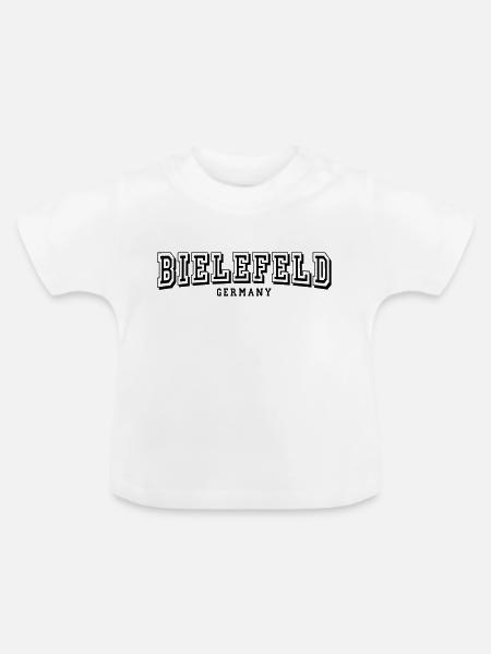 Bielefeld - Baby Bio-T-Shirt mit Rundhals - Weiß