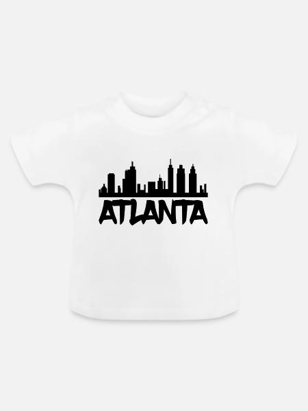 Atlanta - Baby Bio-T-Shirt mit Rundhals - Weiß