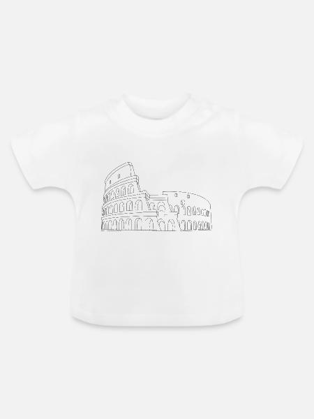 Kolosseum - Baby Bio-T-Shirt mit Rundhals - Weiß