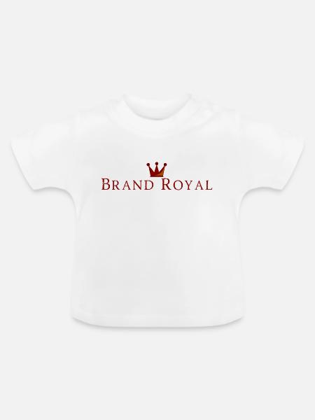 Brand Royal - Baby Bio-T-Shirt mit Rundhals - Weiß