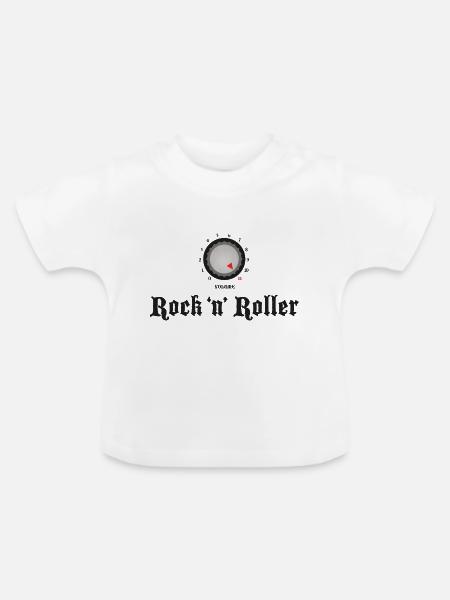 Drehen Sie es auf 11! - Baby Bio-T-Shirt mit Rundhals - Weiß