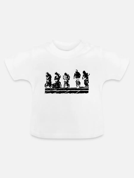 BMX - Baby Bio-T-Shirt mit Rundhals - Weiß