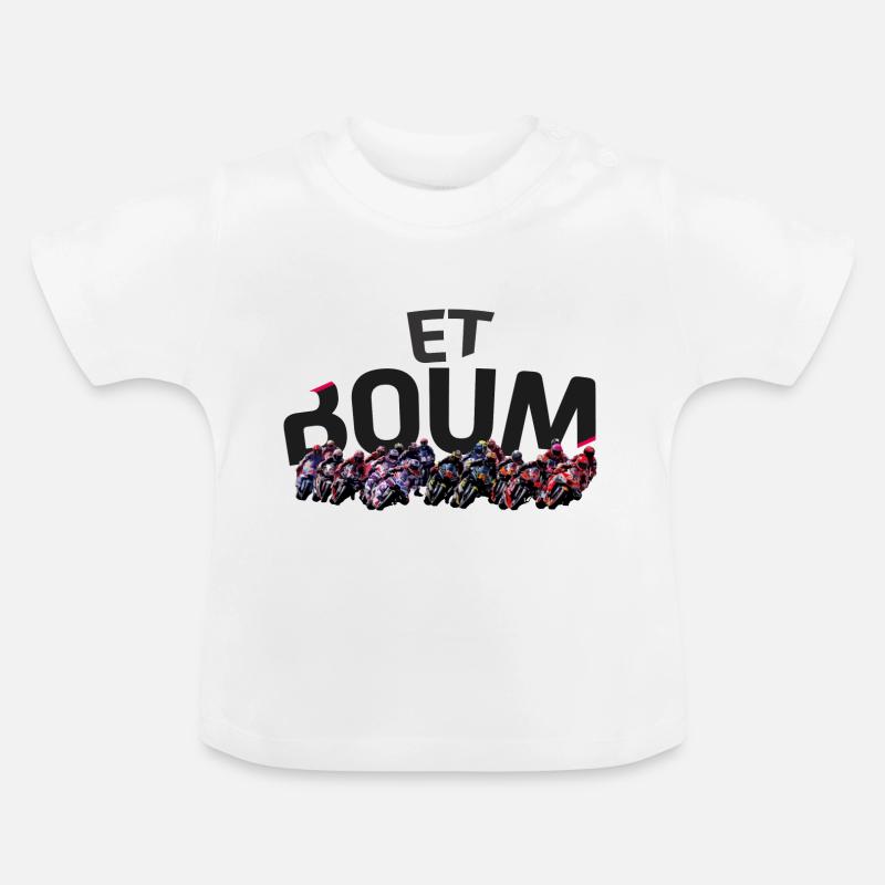 ET BOUM - T-shirt bio col rond Bébé - blanc