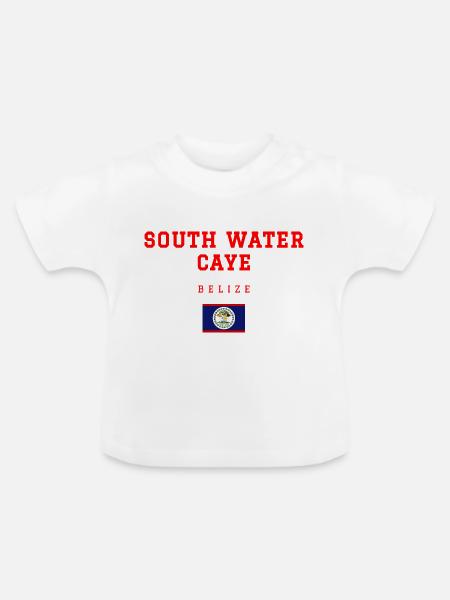 South Water Belize - Baby Bio-T-Shirt mit Rundhals - Weiß