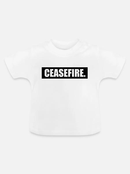 Ceasefire - Baby Bio-T-Shirt mit Rundhals - Weiß