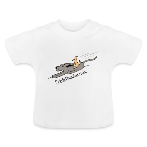 Schlittenhunde - Baby Bio-T-Shirt mit Rundhals