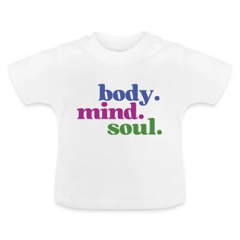 Corps Âme - Corps Harmonie de l’Âme - T-shirt bio col rond Bébé - blanc - Devant
