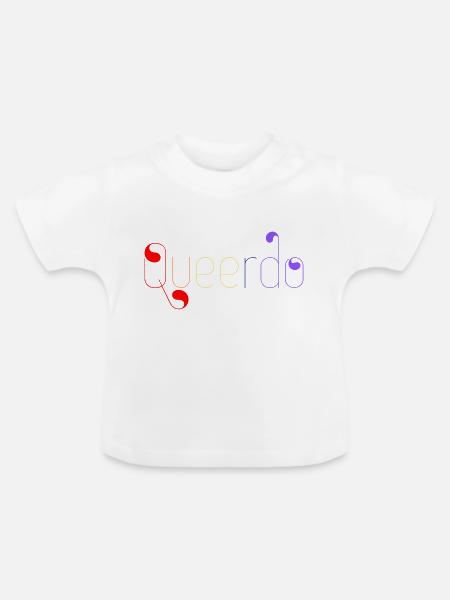 Queerdo - Baby Bio-T-Shirt mit Rundhals - Weiß