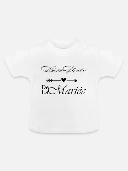 Schwiegervater der Braut - Baby Bio-T-Shirt mit Rundhals - Weiß