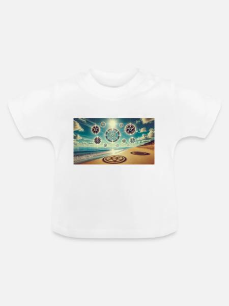Zauberei - Baby Bio-T-Shirt mit Rundhals - Weiß