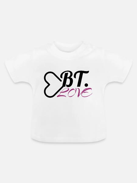 BT. - Love - Baby Bio-T-Shirt mit Rundhals - Weiß