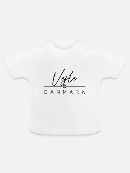 Dänemark - Vejle - Danmark - Denmark - Baby Bio-T-Shirt mit Rundhals - Weiß
