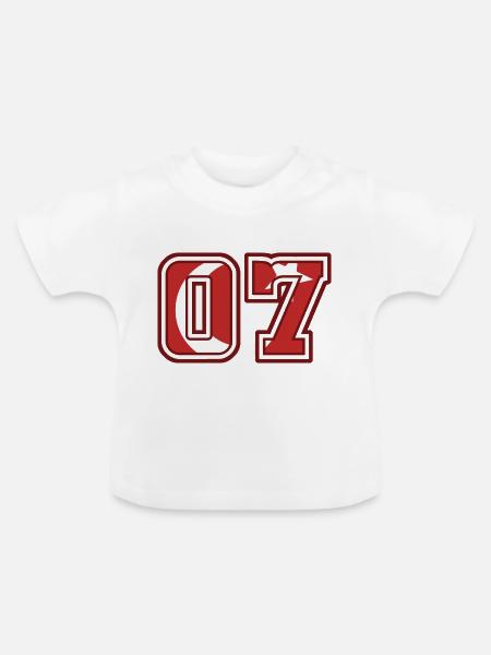 Antalya - Baby Bio-T-Shirt mit Rundhals - Weiß
