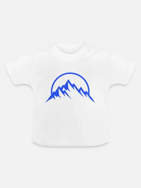 berge - Baby Bio-T-Shirt mit Rundhals - Weiß