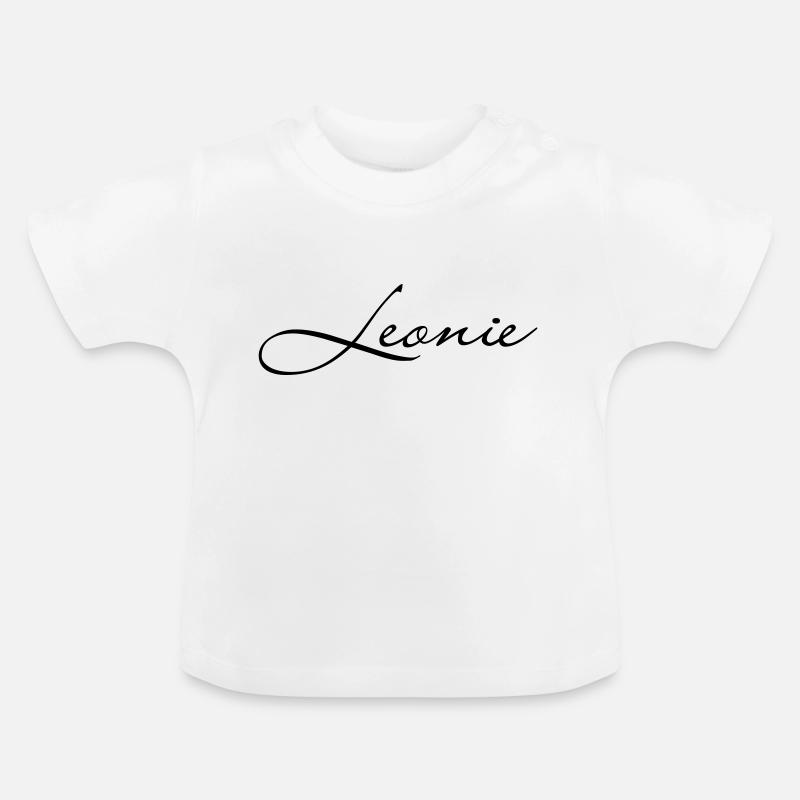 Leonie - Baby Bio-T-Shirt mit Rundhals - Weiß