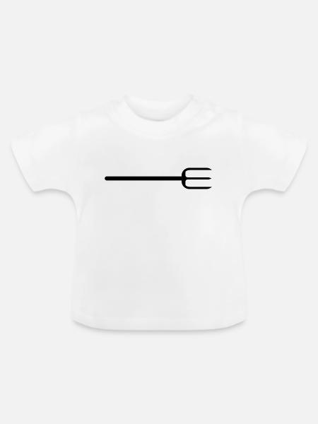 mistgabel - Baby Bio-T-Shirt mit Rundhals - Weiß
