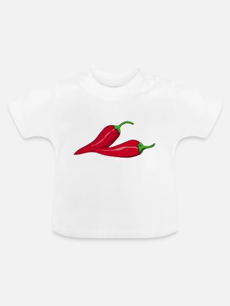 Pepperoni - Baby Bio-T-Shirt mit Rundhals - Weiß