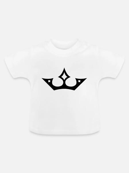Crown de - Baby Bio-T-Shirt mit Rundhals - Weiß
