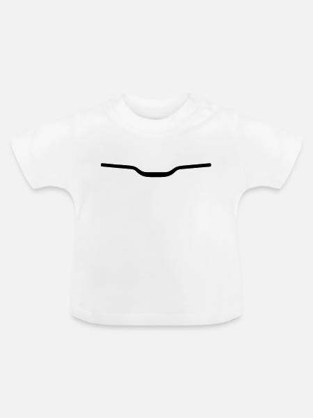 bike_einzelteil13 - Baby Bio-T-Shirt mit Rundhals - Weiß