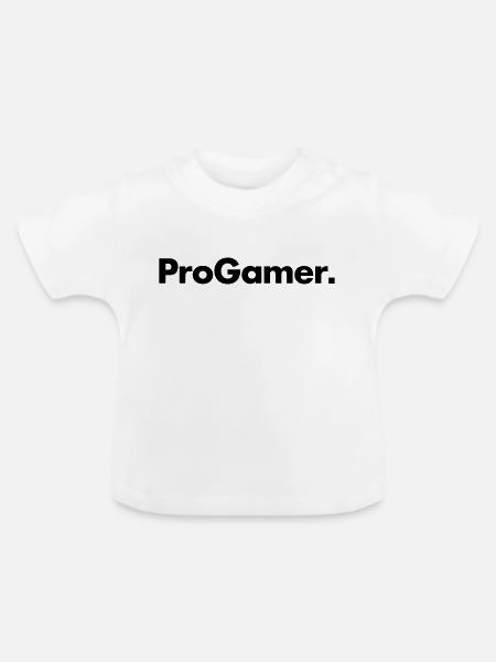 ProGamer - Baby Bio-T-Shirt mit Rundhals - Weiß