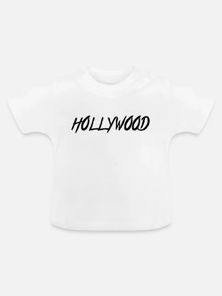 Hollywood - Baby Bio-T-Shirt mit Rundhals - Weiß