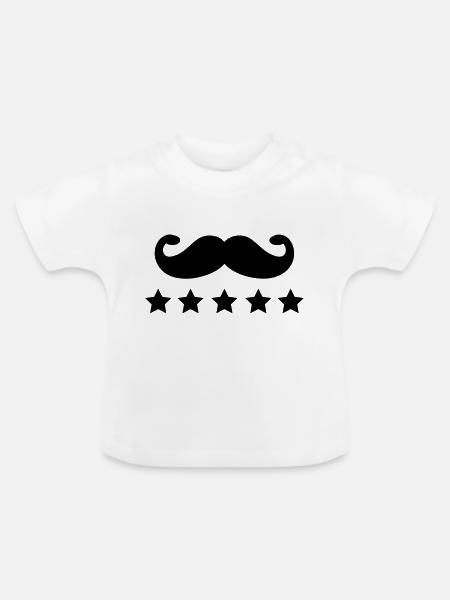 bart - Baby Bio-T-Shirt mit Rundhals - Weiß