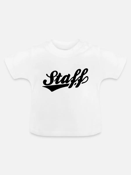 Staff - Baby Bio-T-Shirt mit Rundhals - Weiß