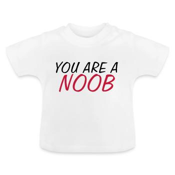 Geek - Baby biologisch T-shirt met ronde hals - wit - Voor