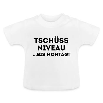 bis Montag - Baby Bio-T-Shirt mit Rundhals - Weiß - Vorne