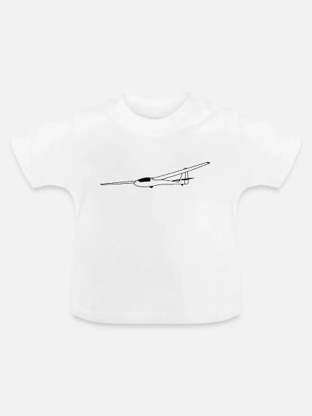 asw15 - Baby Bio-T-Shirt mit Rundhals - Weiß