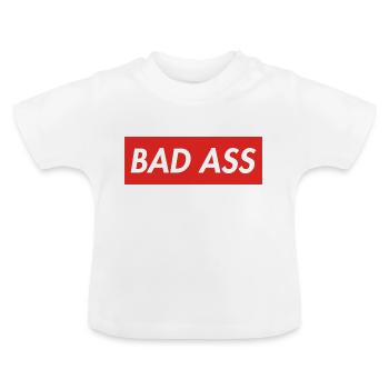 Slechte kont - Baby biologisch T-shirt met ronde hals - wit - Voor