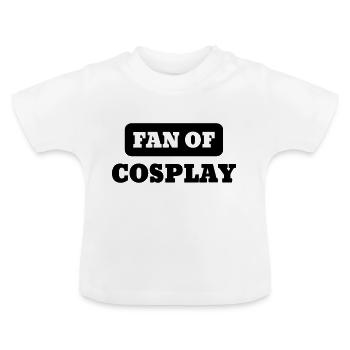Cosplay / Cosplayer / Manga / Geek - Økologisk T-shirt til baby, rund hals - hvid - Foran