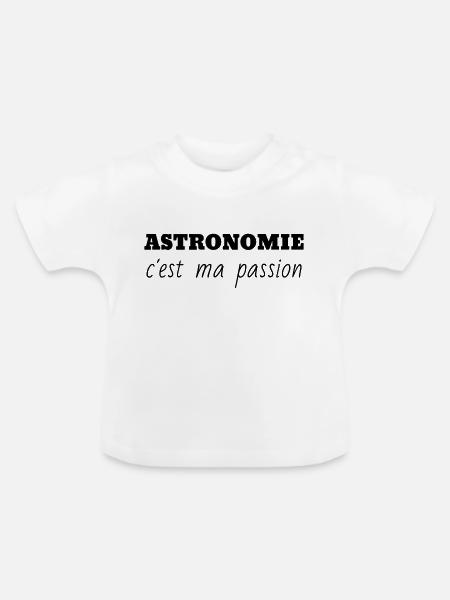 Astronomie / Astronom / Astronomy / Astronomer - Baby Bio-T-Shirt mit Rundhals - Weiß