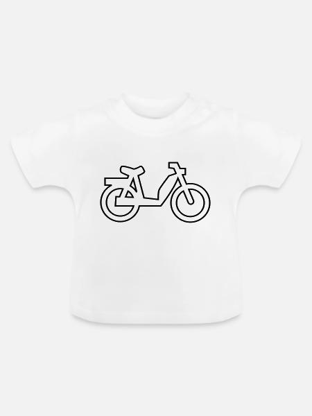 mofa - Baby Bio-T-Shirt mit Rundhals - Weiß