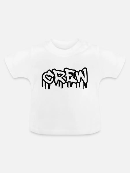 crew - Baby Bio-T-Shirt mit Rundhals - Weiß