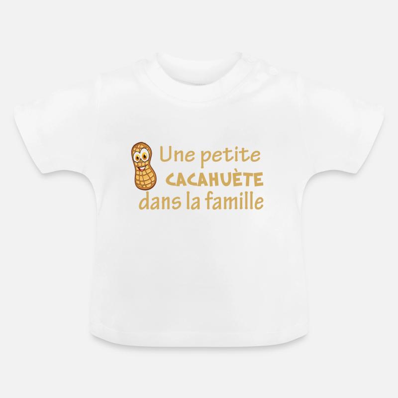 Doudou je t'aime - T-shirt bio col rond Bébé - blanc