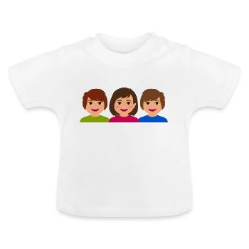 children - Baby Organic T-Shirt with Round Neck - white - Front