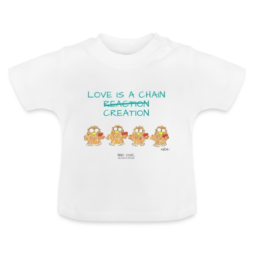 Love is a Chain Creation - Camiseta orgánica para bebé con cuello redondo