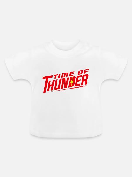 RED POWER - Baby Bio-T-Shirt mit Rundhals - Weiß
