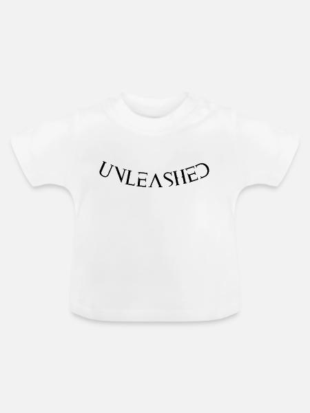 Unleashed Design - Baby Bio-T-Shirt mit Rundhals - Weiß