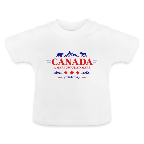 Kanada Vancouver Montreal Toronto Maple Leaf Bären - Baby Bio-T-Shirt mit Rundhals