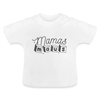 Mamas Maus - Baby Bio-T-Shirt mit Rundhals - Weiß - Vorne