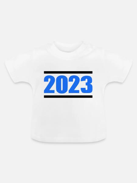 2023 - Baby Bio-T-Shirt mit Rundhals - Weiß