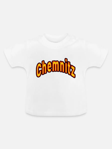 Chemnitz - Baby Bio-T-Shirt mit Rundhals - Weiß