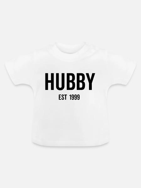 Ehemann Est 1999 - Baby Bio-T-Shirt mit Rundhals - Weiß